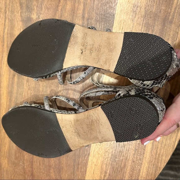 Jimmy Choo Python Sandals - Picture 8 of 11